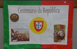 Centenário da Implementação da República. Exposição de trabalhos